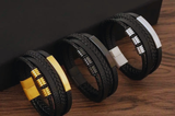 Forge Leather Bracelet (Black)